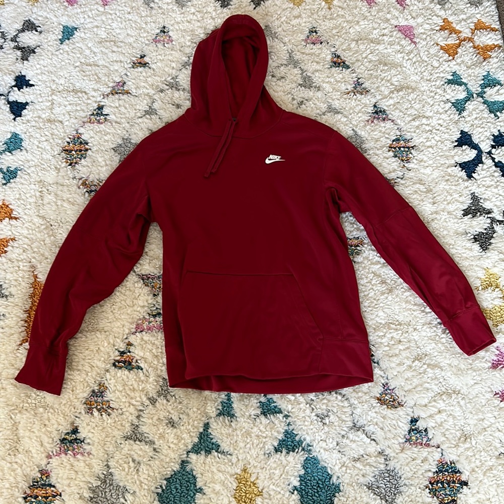 Burgundy Nike hoodie